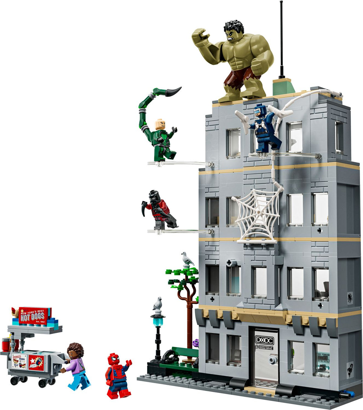 LEGO Marvel Örümcek Adam ve Hulk'ın Destansı Çarpışması 76350 - 534 Parça Yapım Seti (8+ Yaş)
