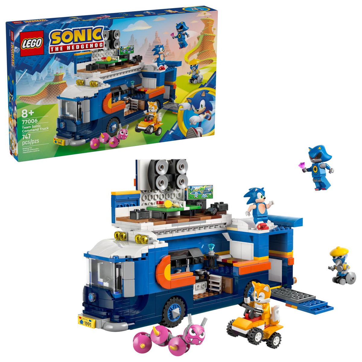LEGO Sonic the Hedgehog Sonic Takımı Komuta Kamyonu 77006 - 747 Parça Yapım Seti (8+ Yaş)