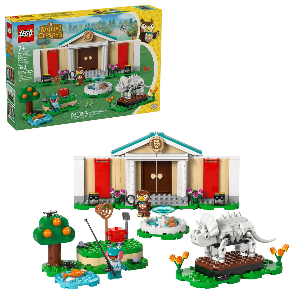 LEGO Animal Crossing Blathers Müze Seti 77056 - 543 Parça, Blathers & Lily Minifigürlü, 7+ Yaş
