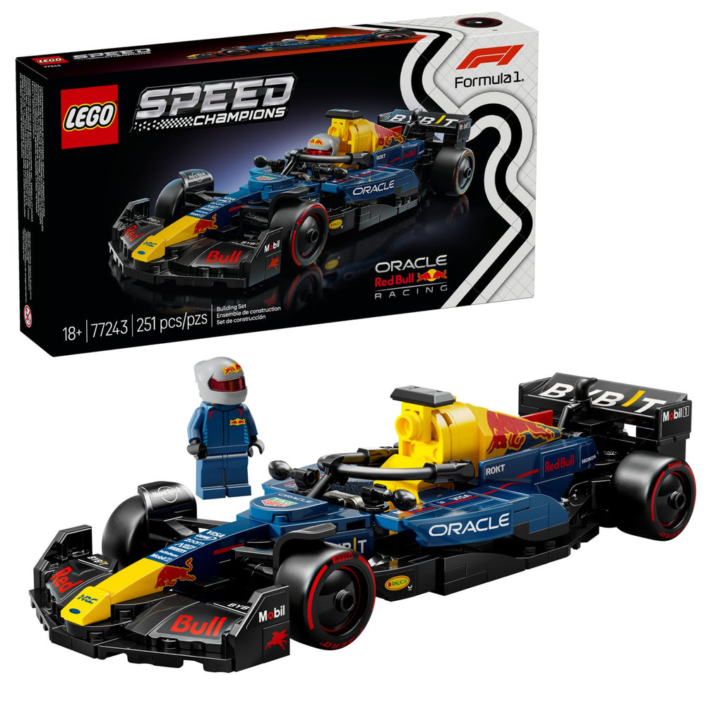 LEGO Speed Champions Oracle Red Bull Racing RB20 F1 Yarış Arabası 77243 - 251 Parça, 18+ Yaş Yetişkin Yapım Seti