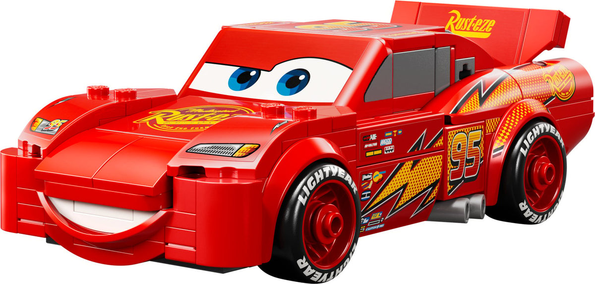 LEGO Speed Champions Şimşek McQueen 77255 - Disney Pixar Arabalar Yapım Seti (270 Parça, 9+ Yaş)