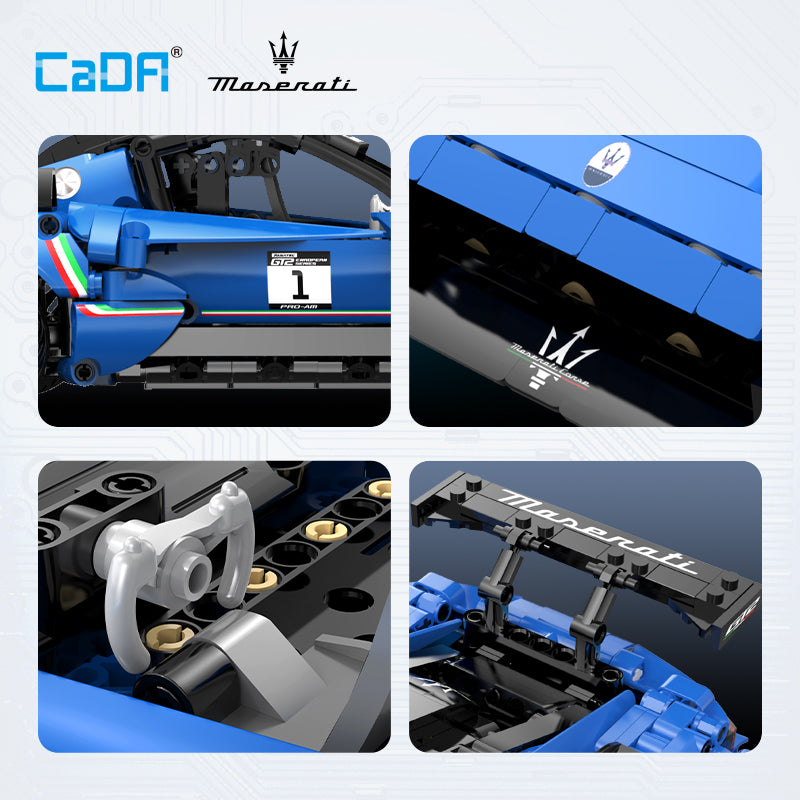 CaDA Maserati GT2 1:14 Uzaktan Kumandalı Model Araba Yapı Bloğu Seti - 549 Parça