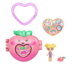 Polly Pocket Şeftali Temalı Sürpriz Set — Mikro Bebek ve Evcil Hayvan
