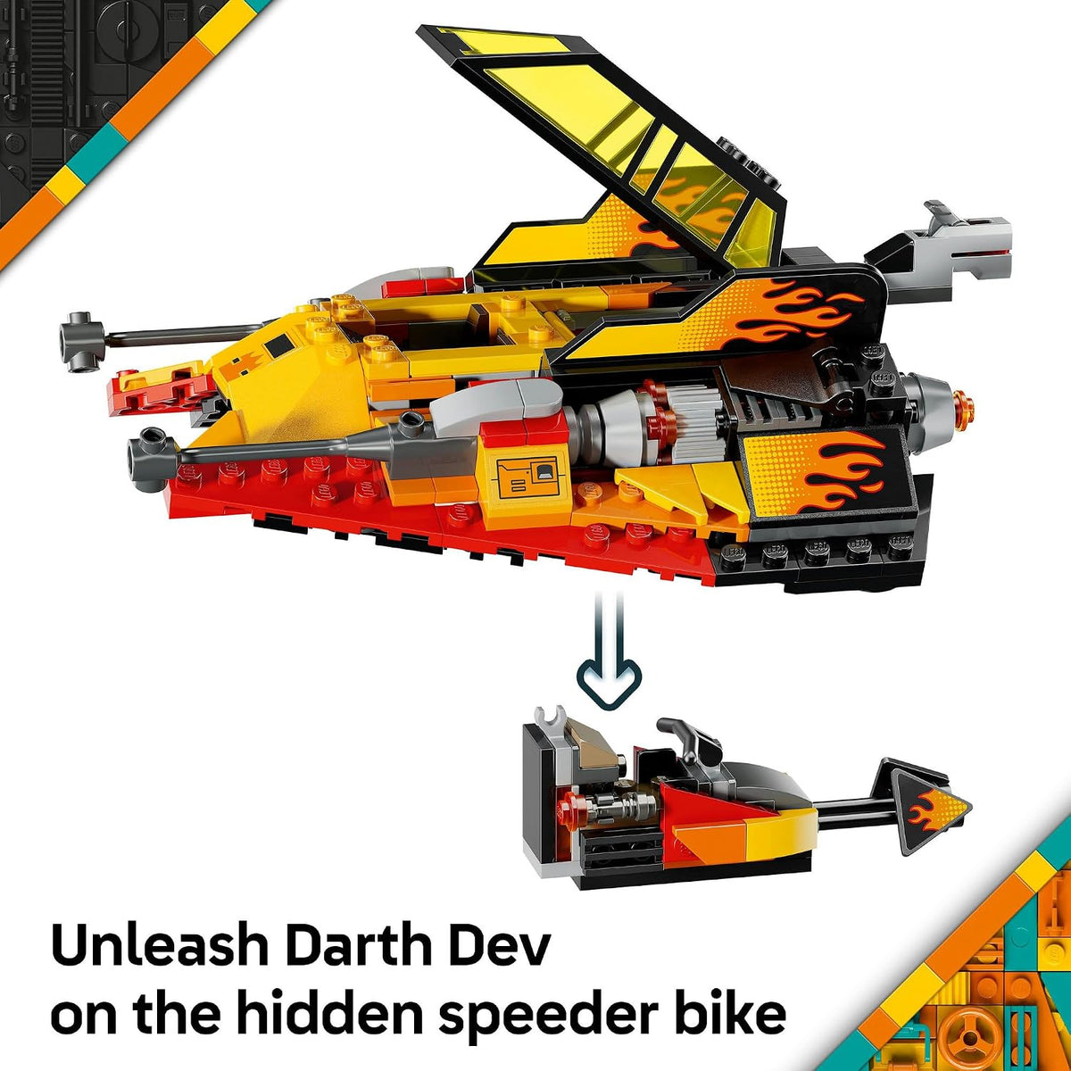 LEGO Star Wars 75414 The Force Burner Snowspeeder - 349 Parça Yapım Seti, 3 Minifigür