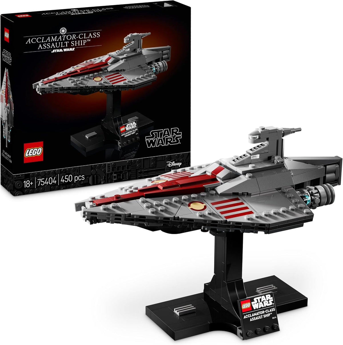 LEGO Star Wars Acclamator Sınıfı Hücum Gemisi 75404 - 450 Parça Sergilik Yapım Seti (+18 Yaş)