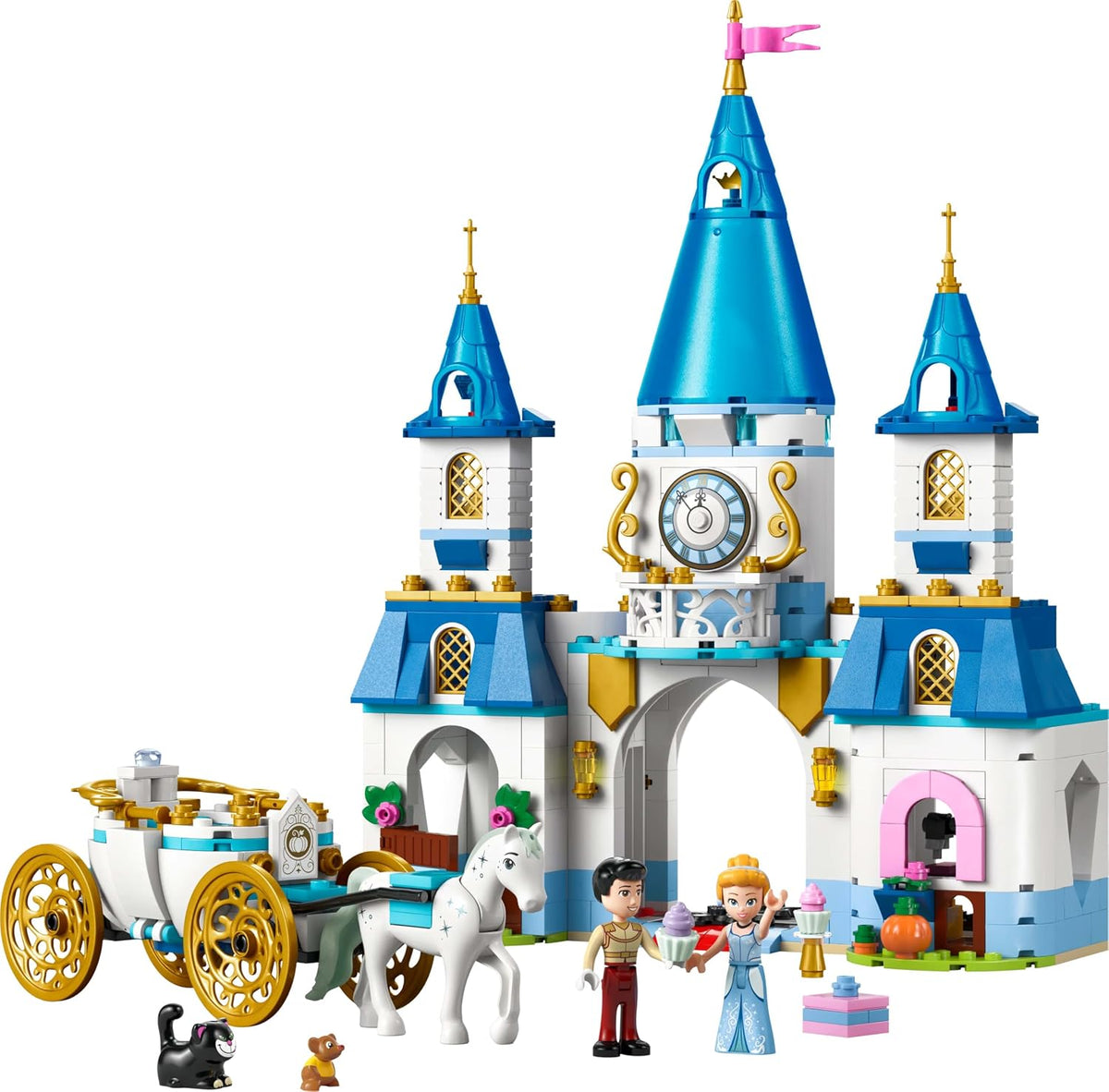 LEGO Disney Princess Sindirella'nın Şatosu ve At Arabası 43275 - 596 Parça Yapım Seti (+6 Yaş)