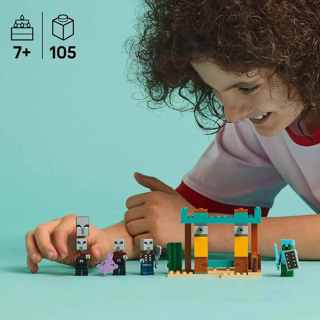 LEGO Minecraft The Illager Çöl Devriyesi 21267 - 105 Parça Yapım Seti (7+ Yaş)