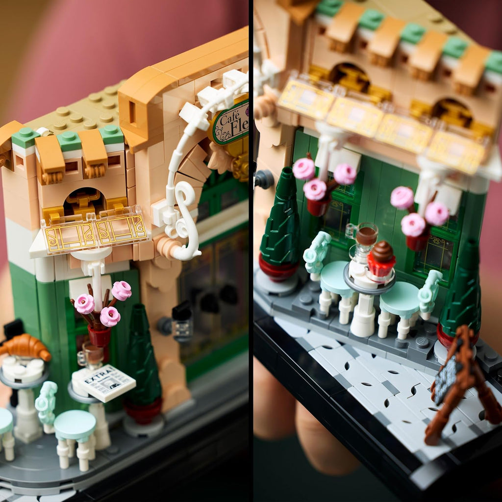 LEGO Icons Fransız Kafe 10362 - 1101 Parça Yetişkinler İçin Sergilik Yapım Seti