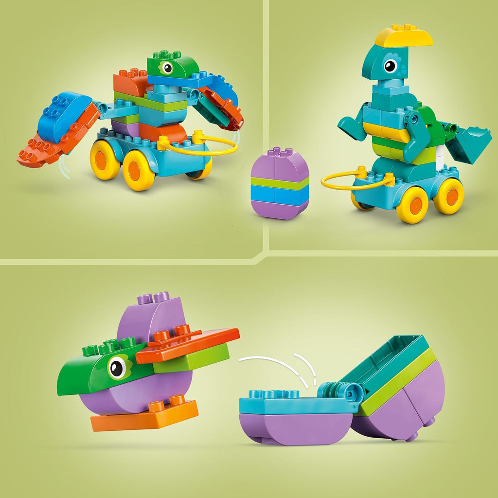 LEGO DUPLO 3'ü 1 Arada Tekerlekli Dinozorlar 10451 - 108 Parça Yapım Seti (+3 Yaş)