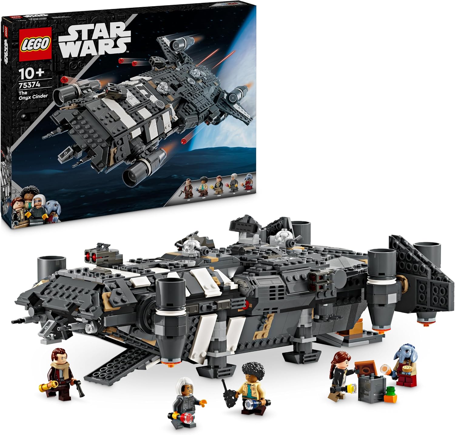 LEGO Star Wars The Onyx Cinder 75374 - 1325 Parçalı Yapım Seti, 5 Minifigürlü