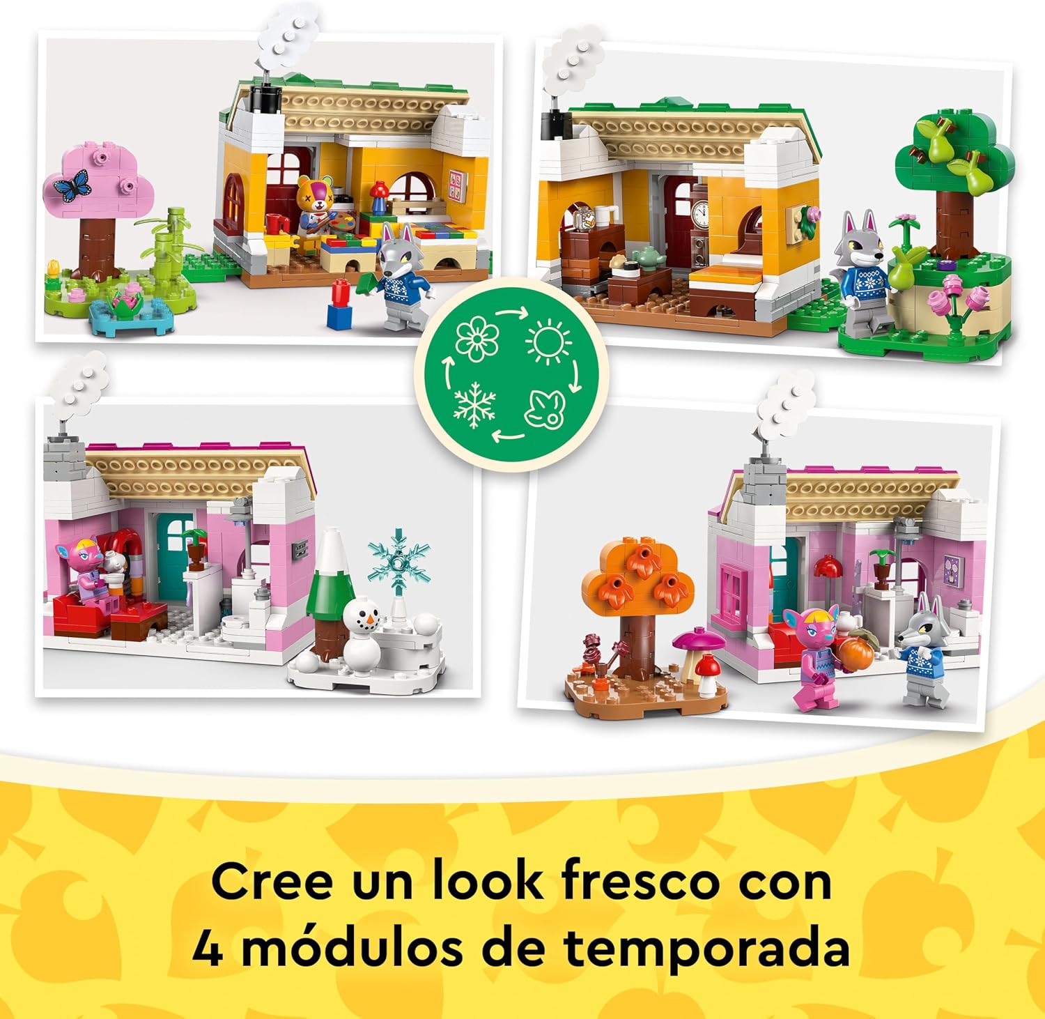 LEGO Animal Crossing 77057 Yaratıcı Evler: Eğlenceli Mevsimler - 814 Parça Yapım Seti +7 Yaş