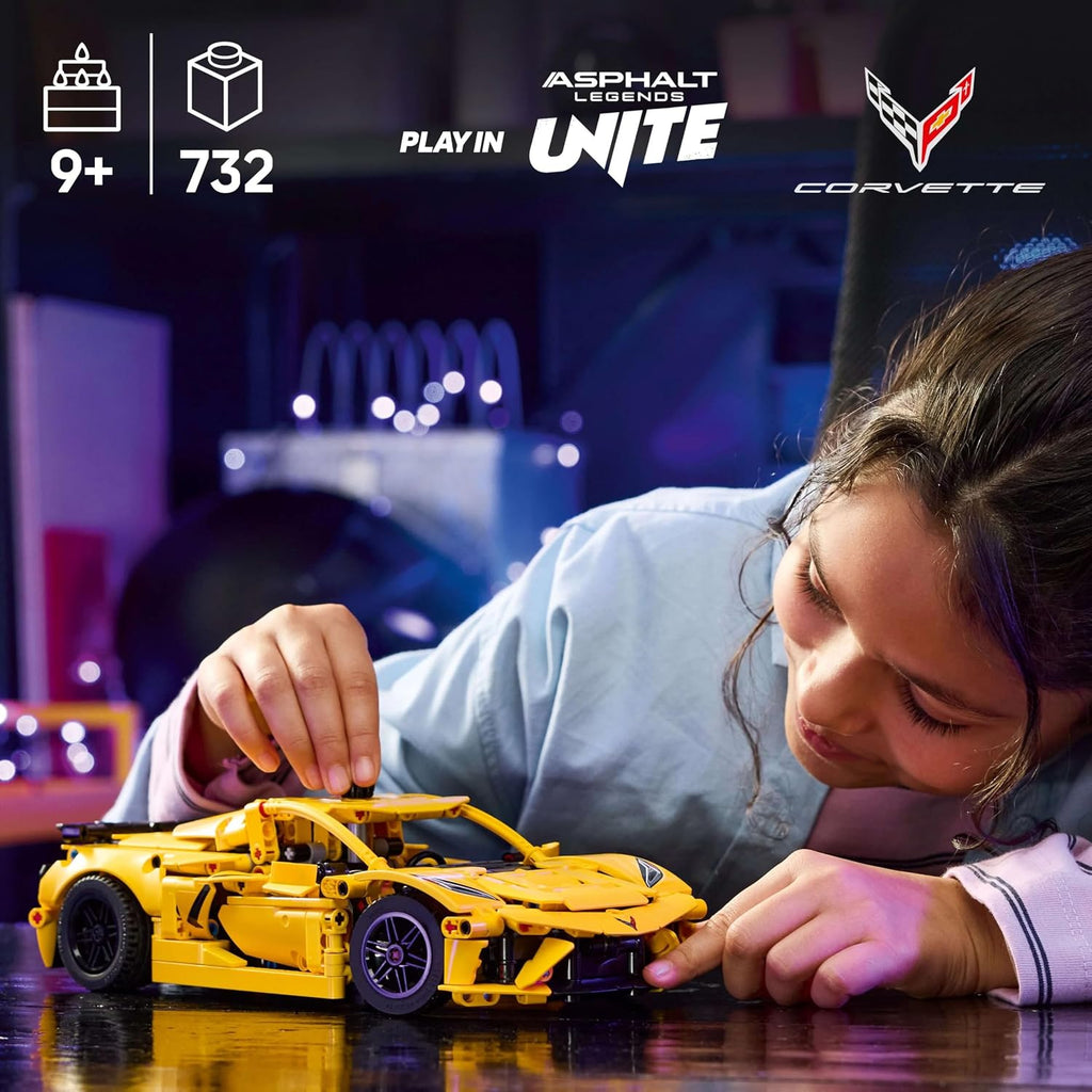 LEGO Technic Chevrolet Corvette Stingray 42205 - 732 Parça Model Araba Yapım Seti (9+ Yaş)