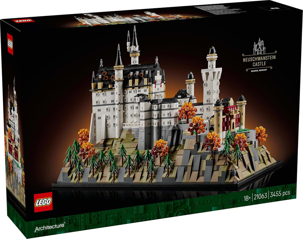 LEGO Architecture Neuschwanstein Şatosu 21063 – 3455 Parça Yetişkin Yapım Seti