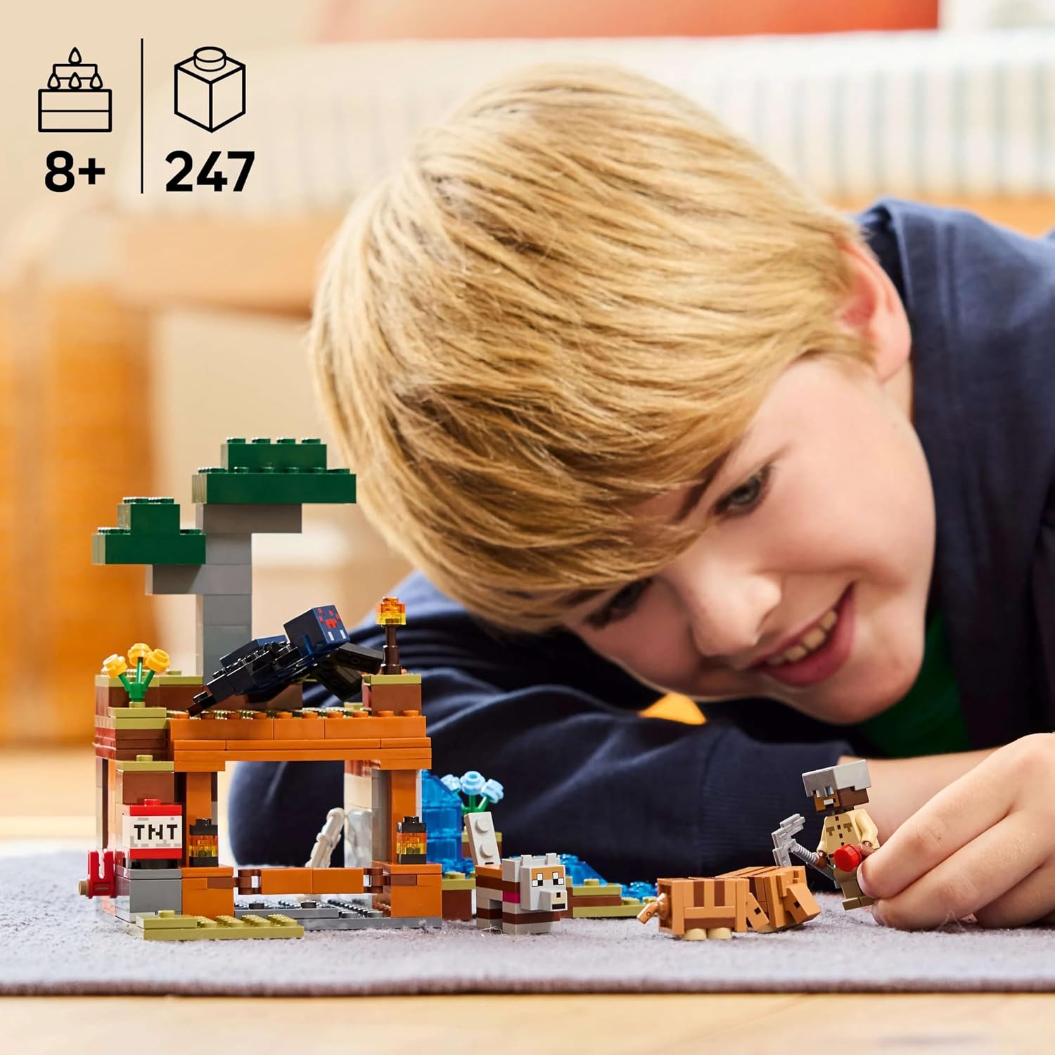 LEGO Minecraft Armadillo Maden Keşfi 21269 - 247 Parça Yapım Seti +8 Yaş