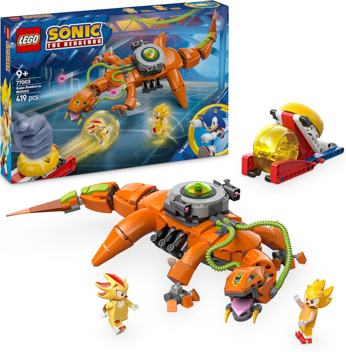 LEGO Sonic the Hedgehog Super Shadow, Biolizard'a Karşı 77003 - 419 Parça Yapım Seti (9+ Yaş)