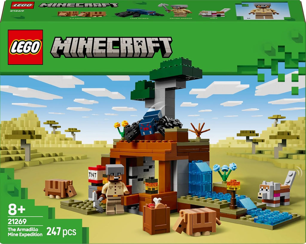 LEGO Minecraft Armadillo Maden Keşfi 21269 - 247 Parça Yapım Seti +8 Yaş