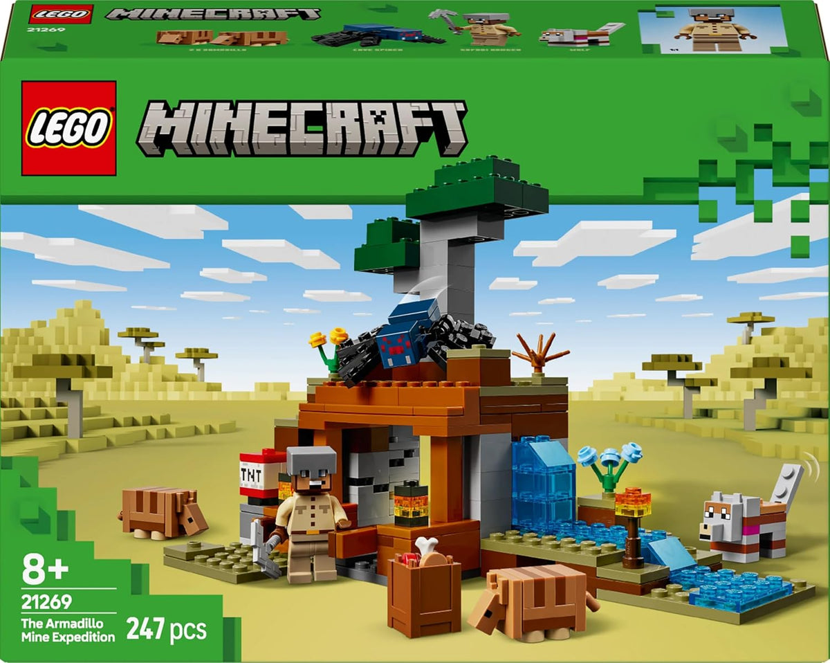 LEGO Minecraft Armadillo Maden Keşfi 21269 - 247 Parça Yapım Seti +8 Yaş