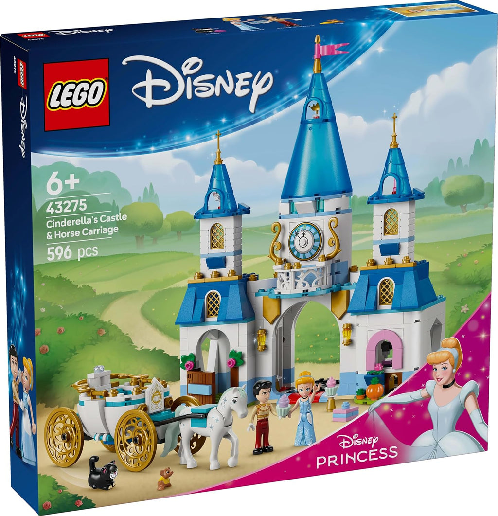 LEGO Disney Princess Sindirella'nın Şatosu ve At Arabası 43275 - 596 Parça Yapım Seti (+6 Yaş)