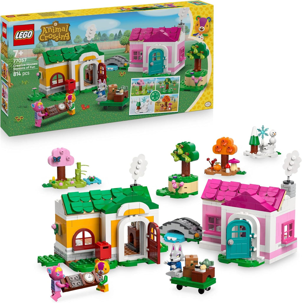 LEGO Animal Crossing 77057 Yaratıcı Evler: Eğlenceli Mevsimler - 814 Parça Yapım Seti +7 Yaş