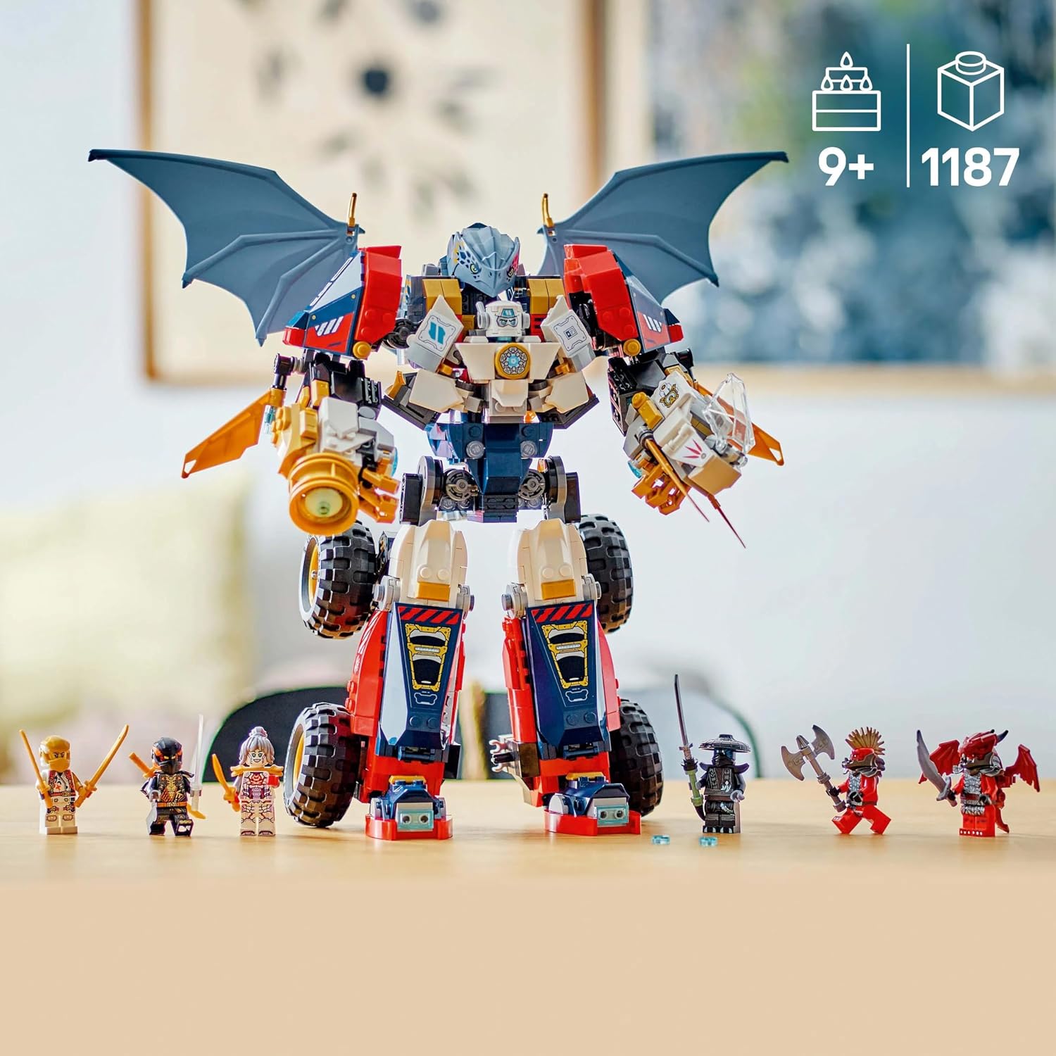 LEGO Ninjago Zane'in Ultra Kombo Mech'i 71834 - 4'ü 1 Arada Yapım Seti (1187 Parça, 9+ Yaş)