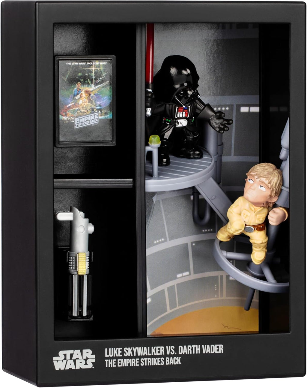 FANDROP Star Wars SW04 Luke Skywalker vs Darth Vader Sergilik Diorama Figür Seti
