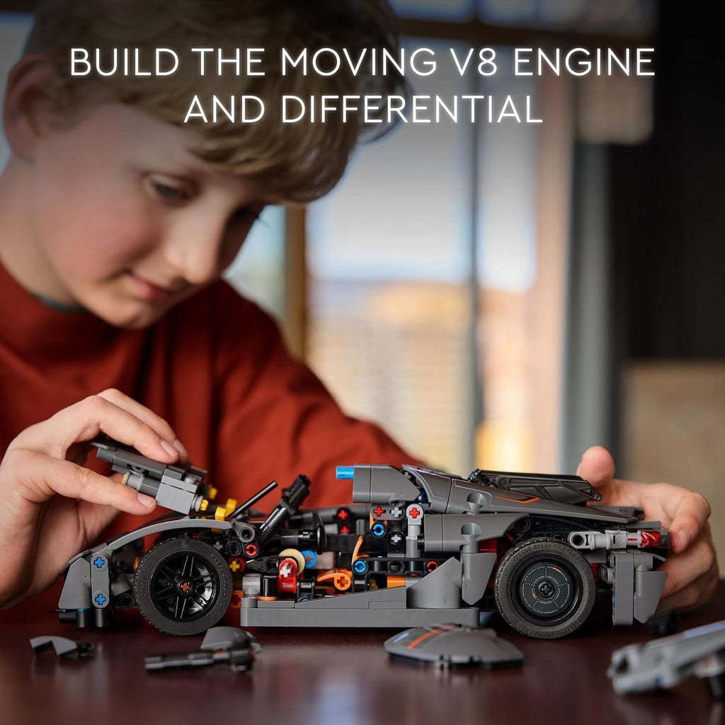 LEGO Technic Koenigsegg Jesko Absolut Gri Hiper Araba Yapım Seti 42173 - 801 Parça +10 Yaş