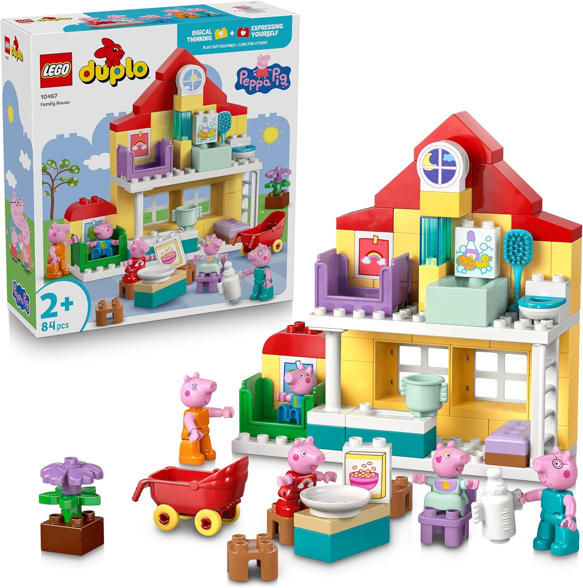 LEGO DUPLO 3'ü 1 Arada Tekerlekli Dinozorlar 10451 - 108 Parça Yapım Seti (+3 Yaş)