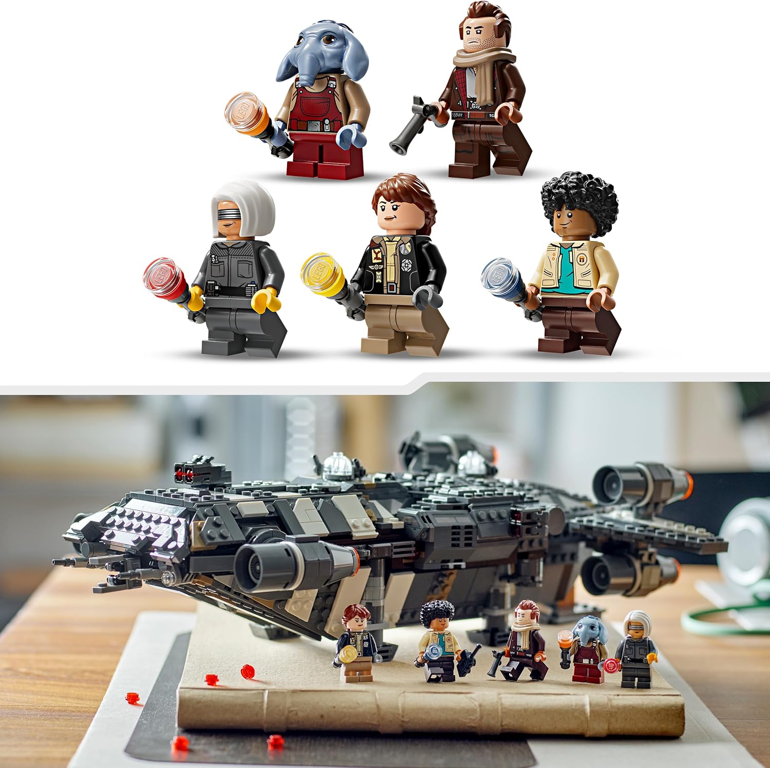 LEGO Star Wars The Onyx Cinder 75374 - 1325 Parçalı Yapım Seti, 5 Minifigürlü