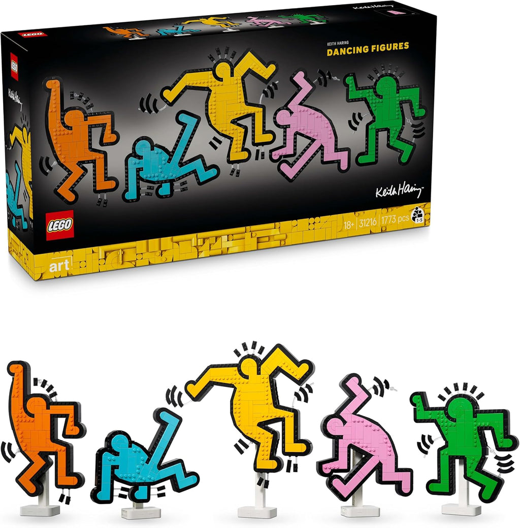 LEGO Art Keith Haring – Dans Eden Figürler 31216 | 1773 Parça Yetişkin Yapım Seti
