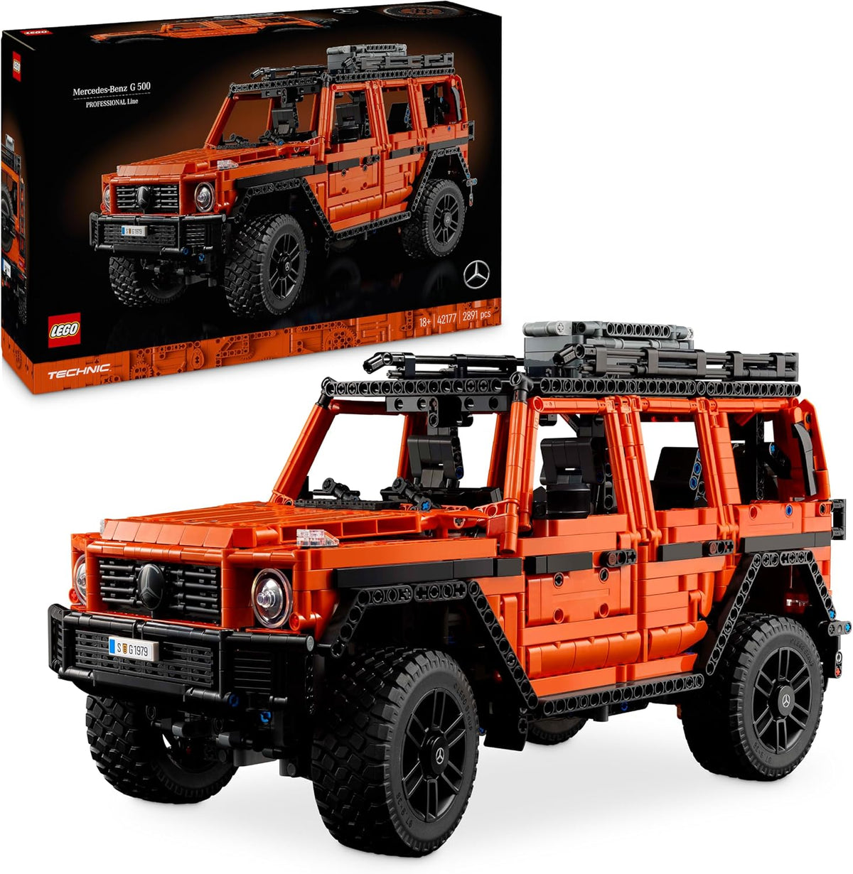 LEGO Technic Mercedes-Benz G 500 PROFESSIONAL Line 42177 - Yetişkinler İçin 2891 Parça Model Araç Yapım Seti