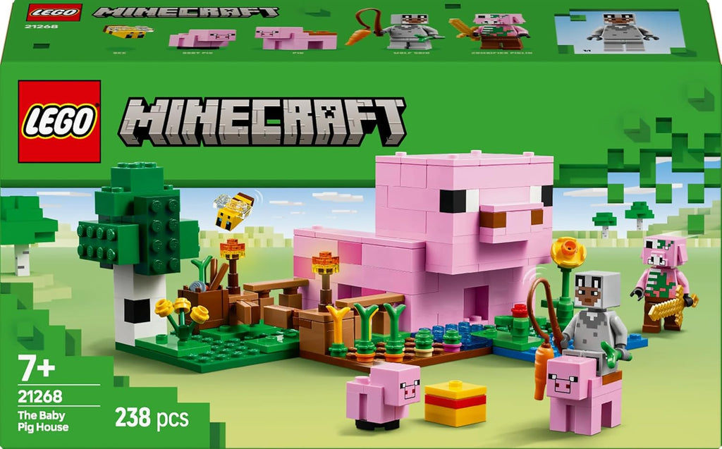LEGO Minecraft Yavru Domuz Evi 21268 - 238 Parça Yapım Seti (7 Yaş ve Üzeri)