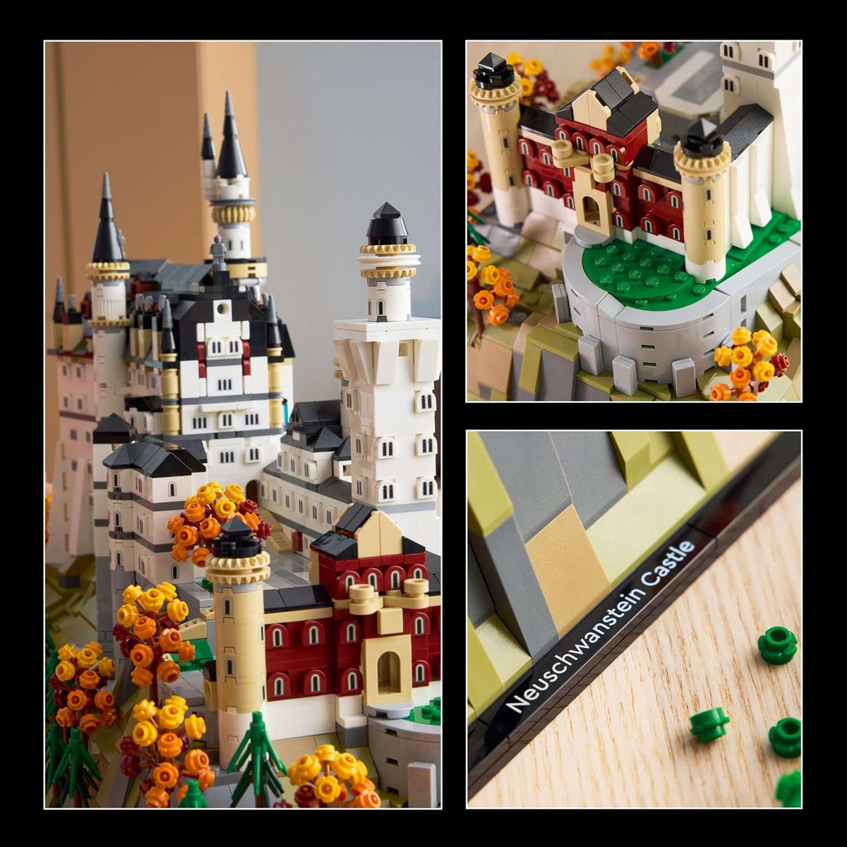 LEGO Architecture Neuschwanstein Şatosu 21063 – 3455 Parça Yetişkin Yapım Seti