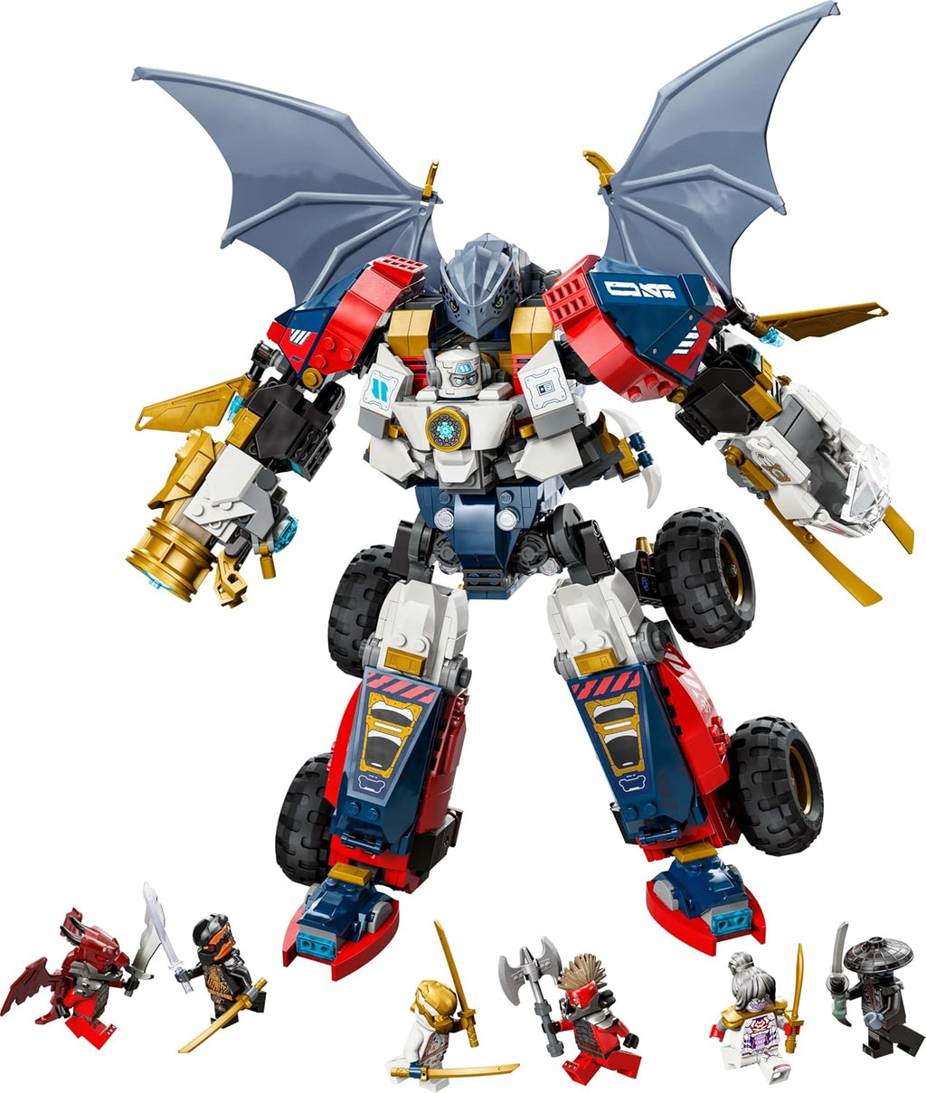 LEGO Ninjago Zane'in Ultra Kombo Mech'i 71834 - 4'ü 1 Arada Yapım Seti (1187 Parça, 9+ Yaş)