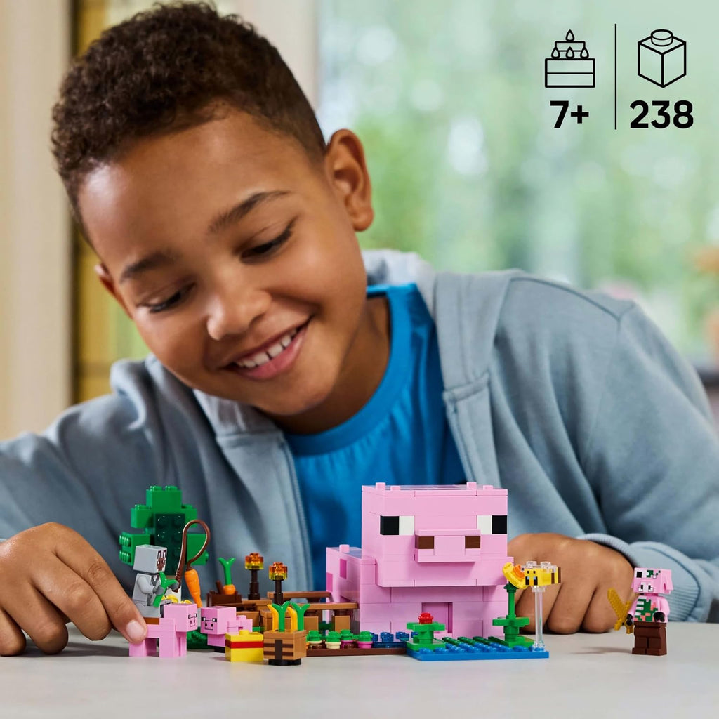 LEGO Minecraft Yavru Domuz Evi 21268 - 238 Parça Yapım Seti (7 Yaş ve Üzeri)