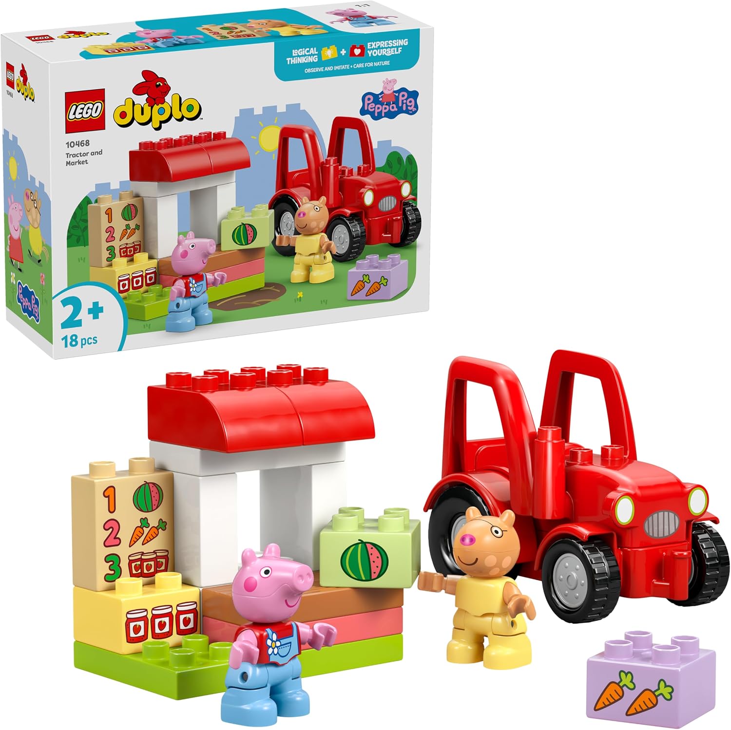 LEGO DUPLO 3'ü 1 Arada Tekerlekli Dinozorlar 10451 - 108 Parça Yapım Seti (+3 Yaş)
