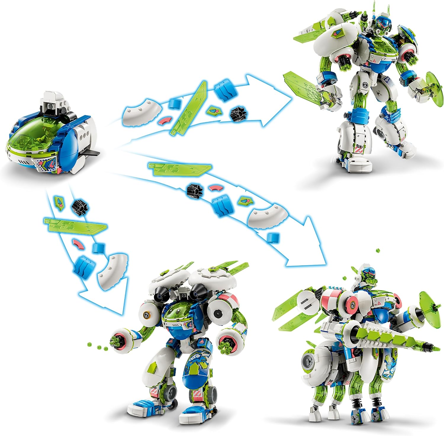 LEGO DREAMZzz 71485 Mateo ve Şövalye Z-Blob Savaş Robotu - 1333 Parça, 3'ü 1 Arada Robot Yapım Seti