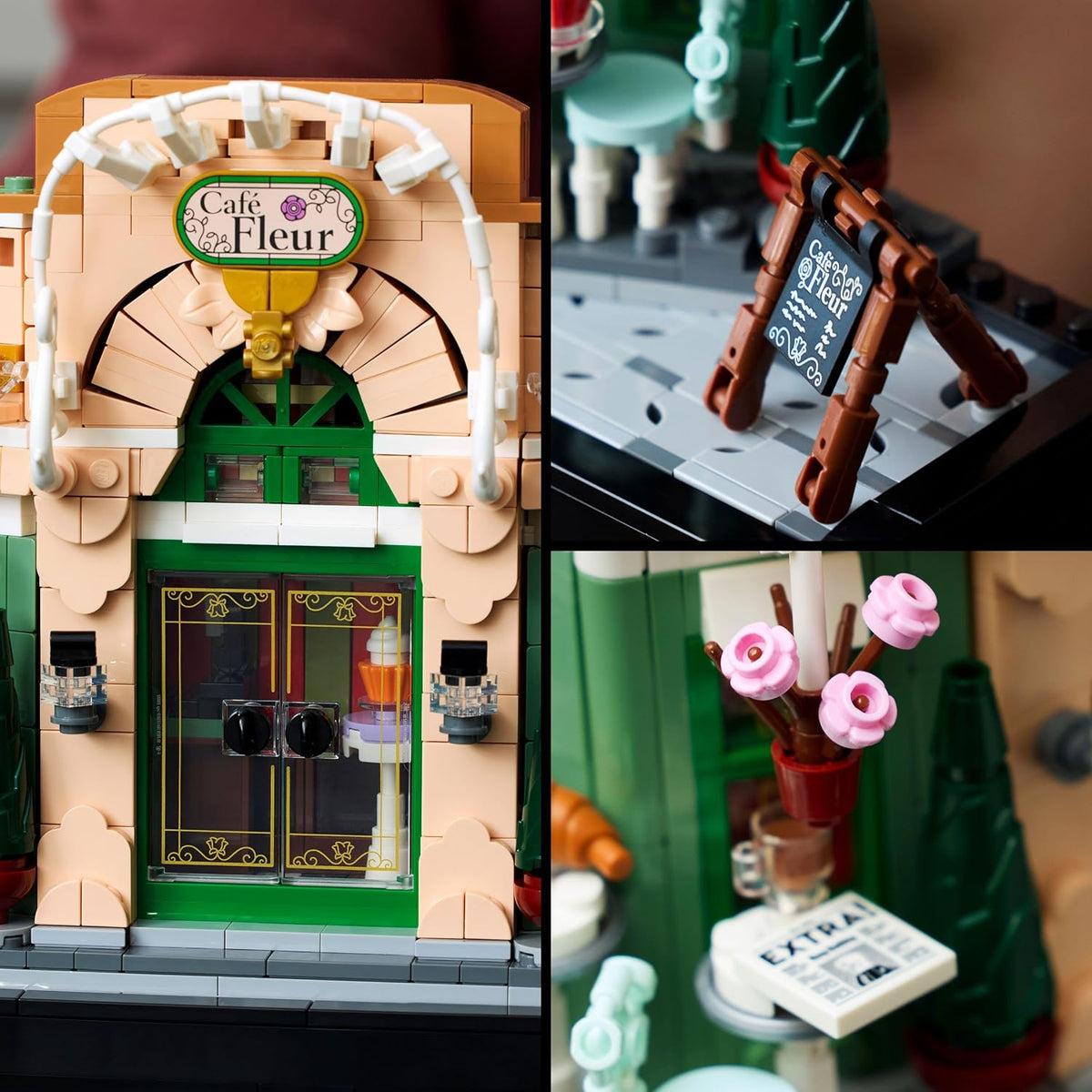 LEGO Icons Fransız Kafe 10362 - 1101 Parça Yetişkinler İçin Sergilik Yapım Seti