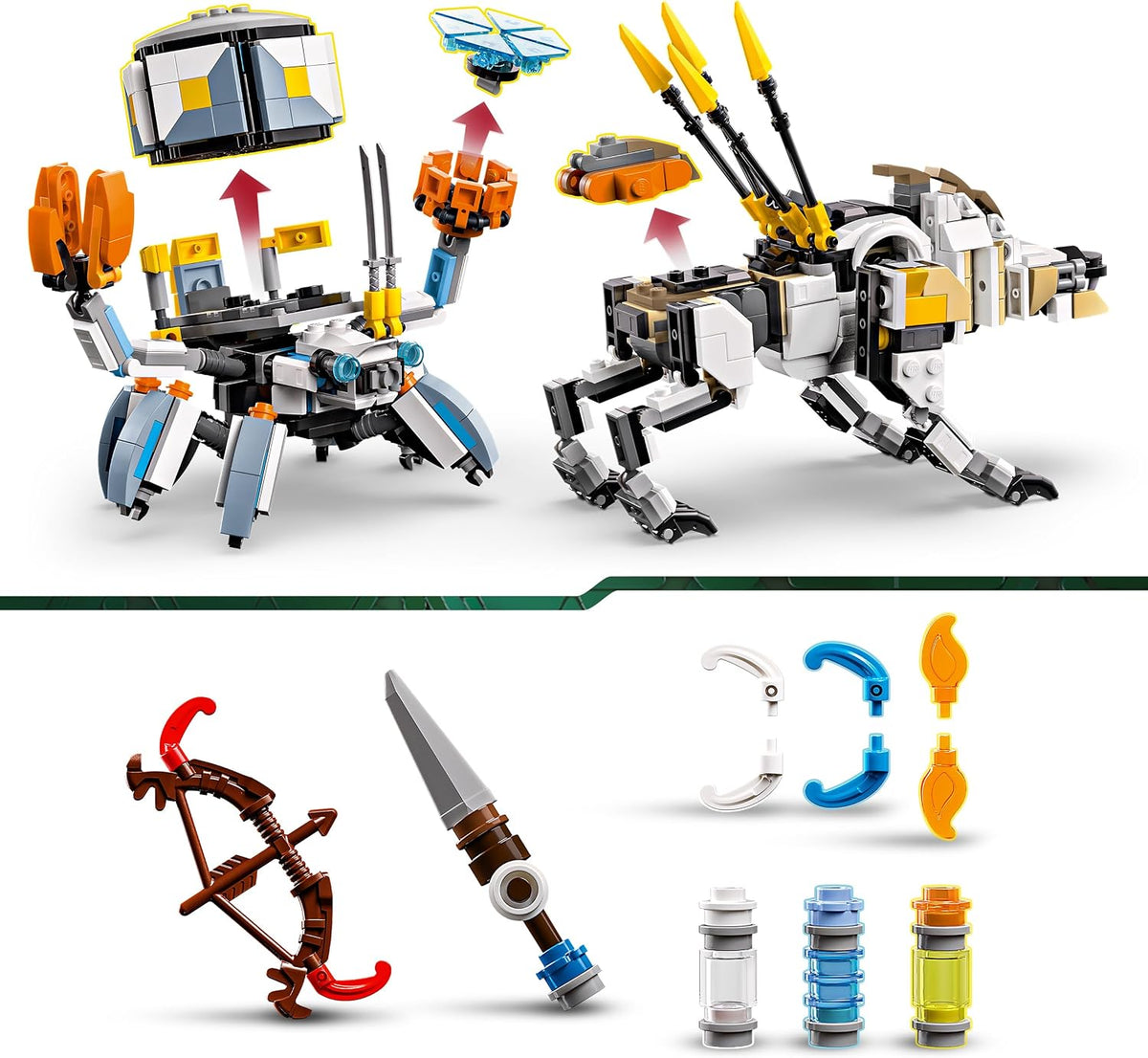 LEGO Horizon Adventures Aloy & Varl vs. Shell-Walker & Sawtooth 77037 - 768 Parça Yapım Seti (9+ Yaş)
