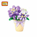 LOZ Saksıda Hezaren (Delphinium) — 180 Parça Mini Blok Çiçek Seti