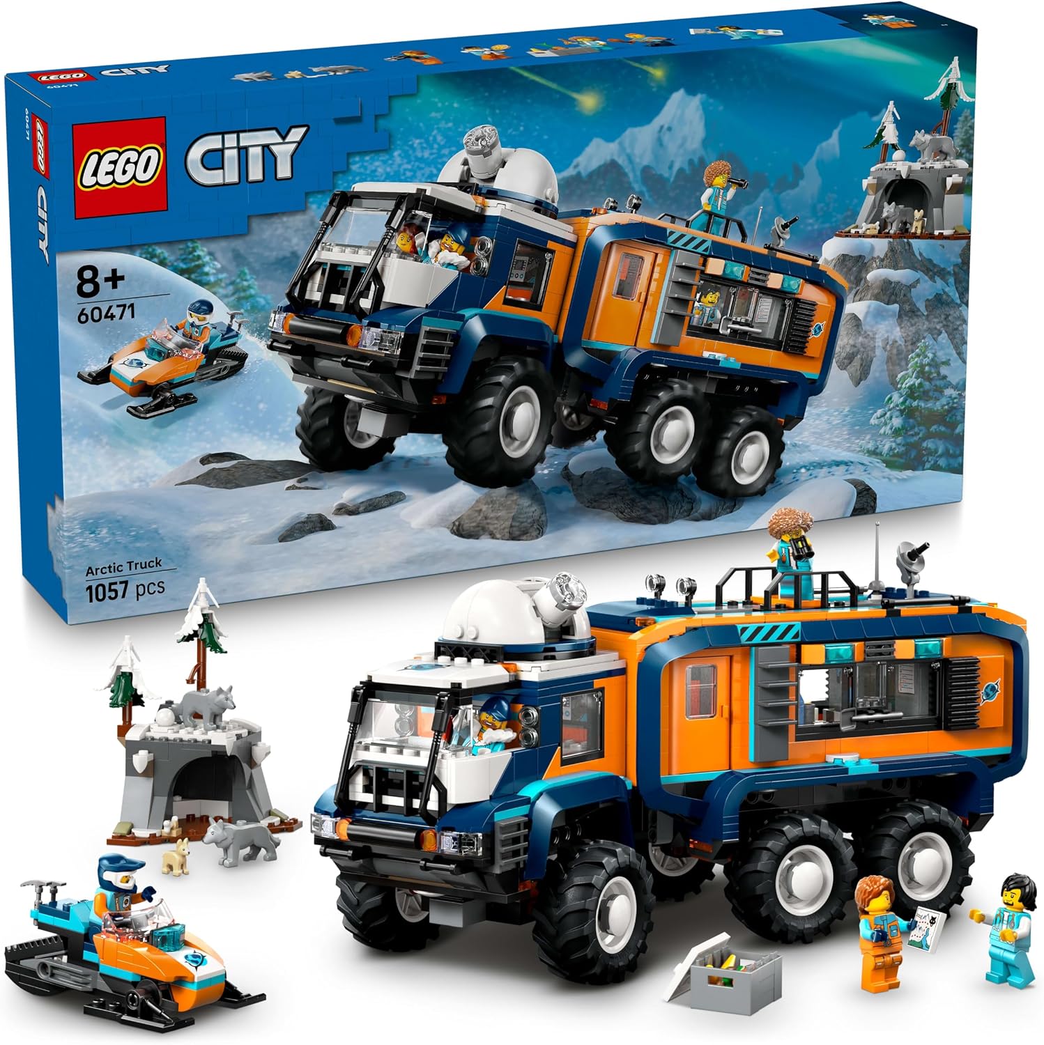 LEGO City Kutup Keşif Kamyonu 60471 - 1064 Parça Yapım Seti, Kutup Kaşifi, +8 Yaş