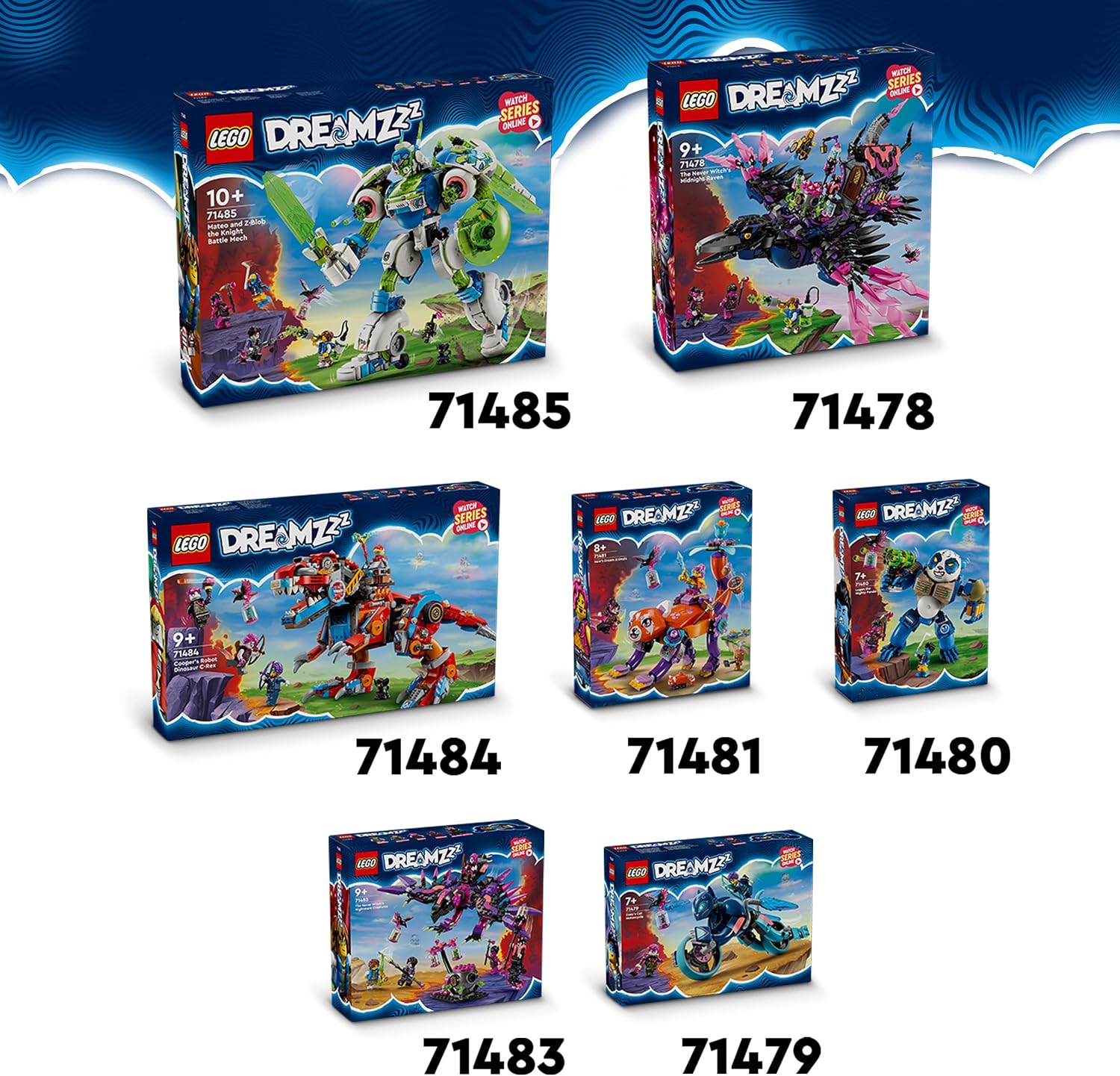 LEGO DREAMZzz 71485 Mateo ve Şövalye Z-Blob Savaş Robotu - 1333 Parça, 3'ü 1 Arada Robot Yapım Seti