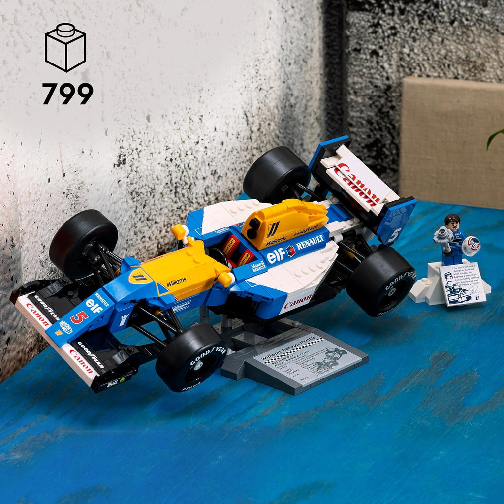LEGO Icons Williams Racing FW14B & Nigel Mansell 10353 - 799 Parça Yetişkin Yapım Seti