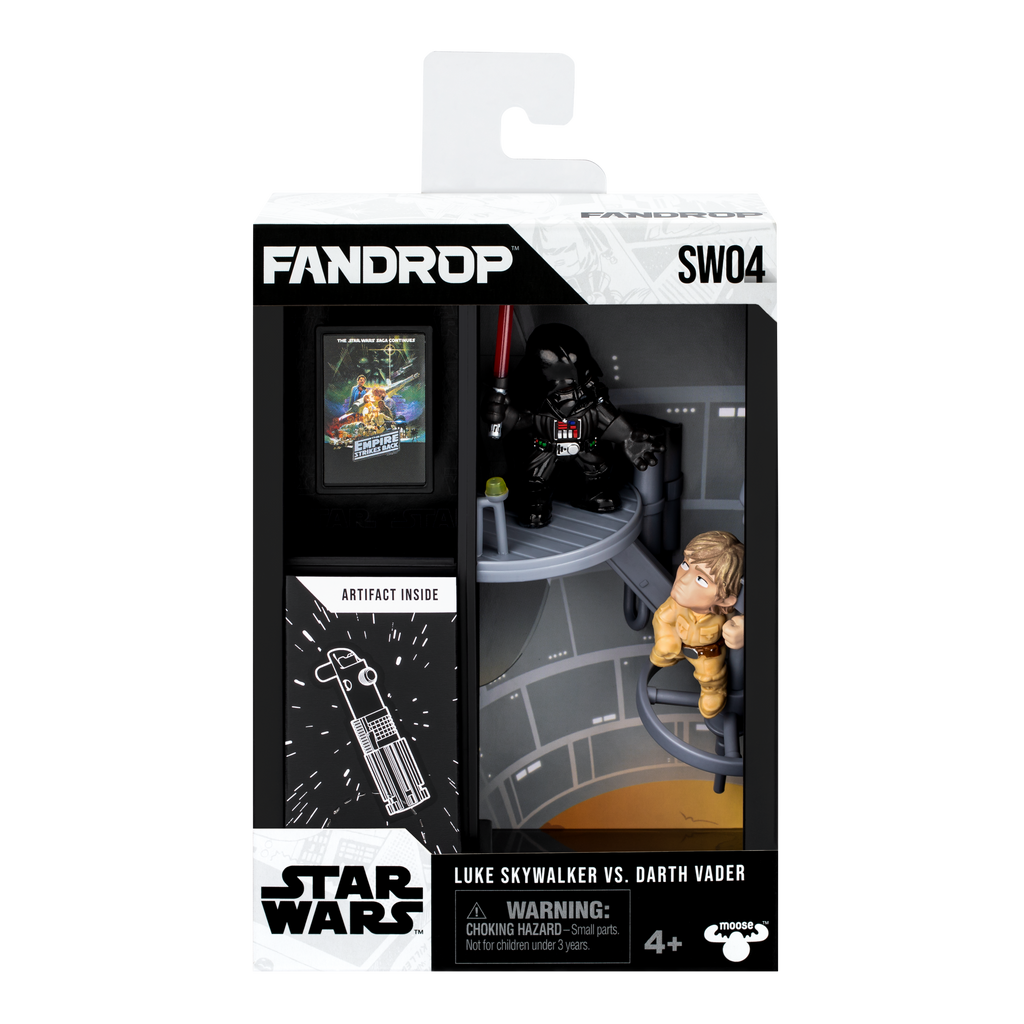 FANDROP Star Wars SW04 Luke Skywalker vs Darth Vader Sergilik Diorama Figür Seti