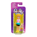 Polly Pocket Tekli Mini Bebek - Polly (Çizgili Üst & Teal Etek, Sarı Bot)