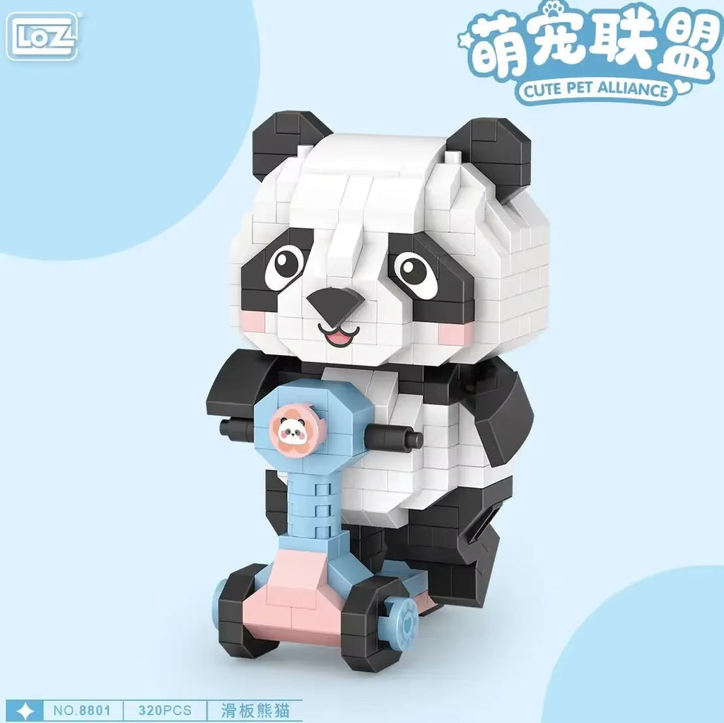 LZ8801 PANDA SCOOTER BLOCK OYUNCAK 320 PARÇA