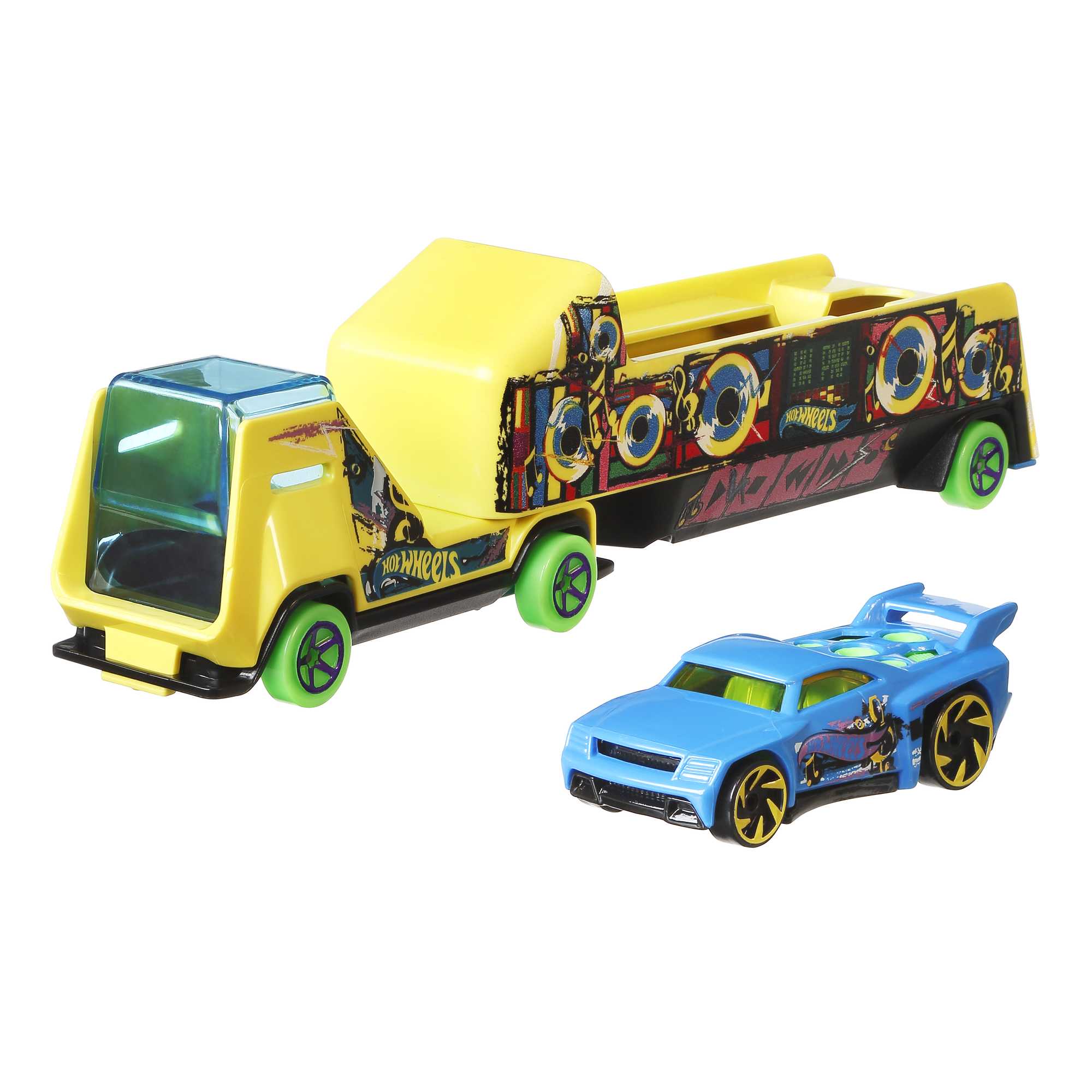 Hot Wheels Taşıyıcı Tırlar - Enerjik Ayrıntılarla Dolu Spor Arabalı Süper Tırlar - BDW51