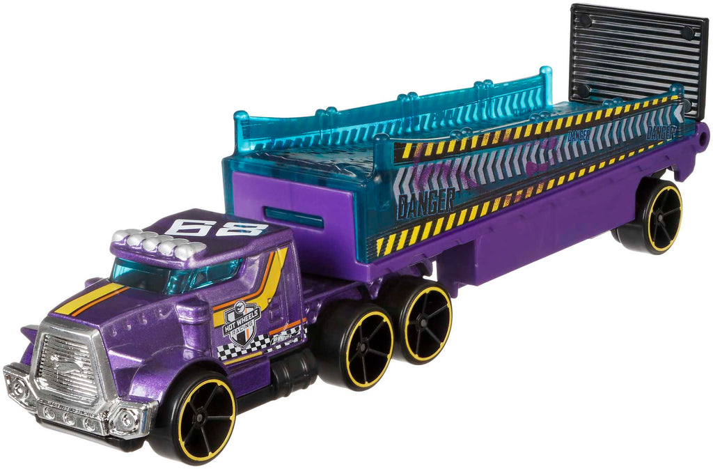 Hot Wheels Taşıyıcı Tırlar - Enerjik Ayrıntılarla Dolu Spor Arabalı Süper Tırlar - Rumble Road BDW53