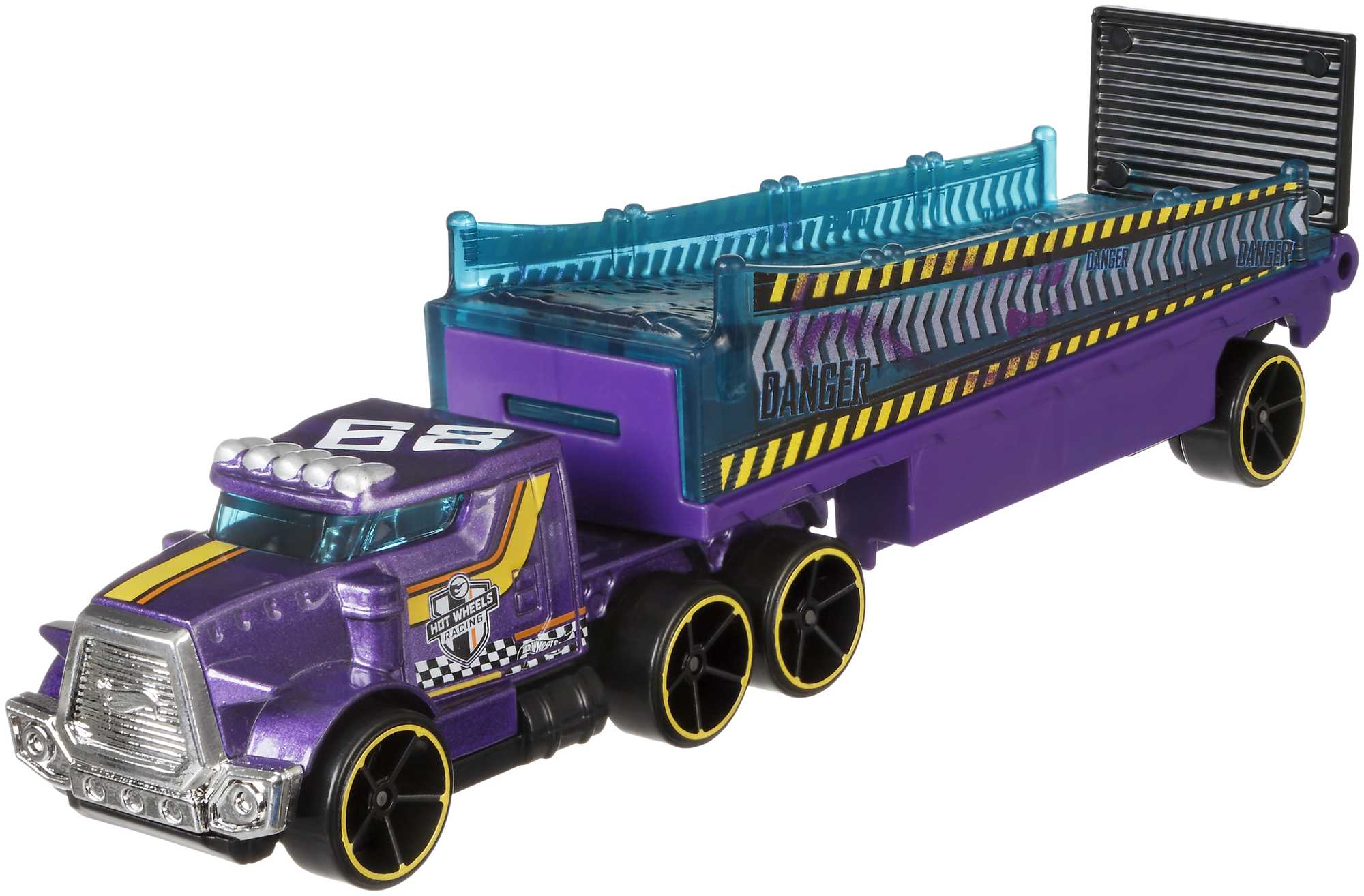 Hot Wheels Taşıyıcı Tırlar - Enerjik Ayrıntılarla Dolu Spor Arabalı Süper Tırlar - Rumble Road BDW53