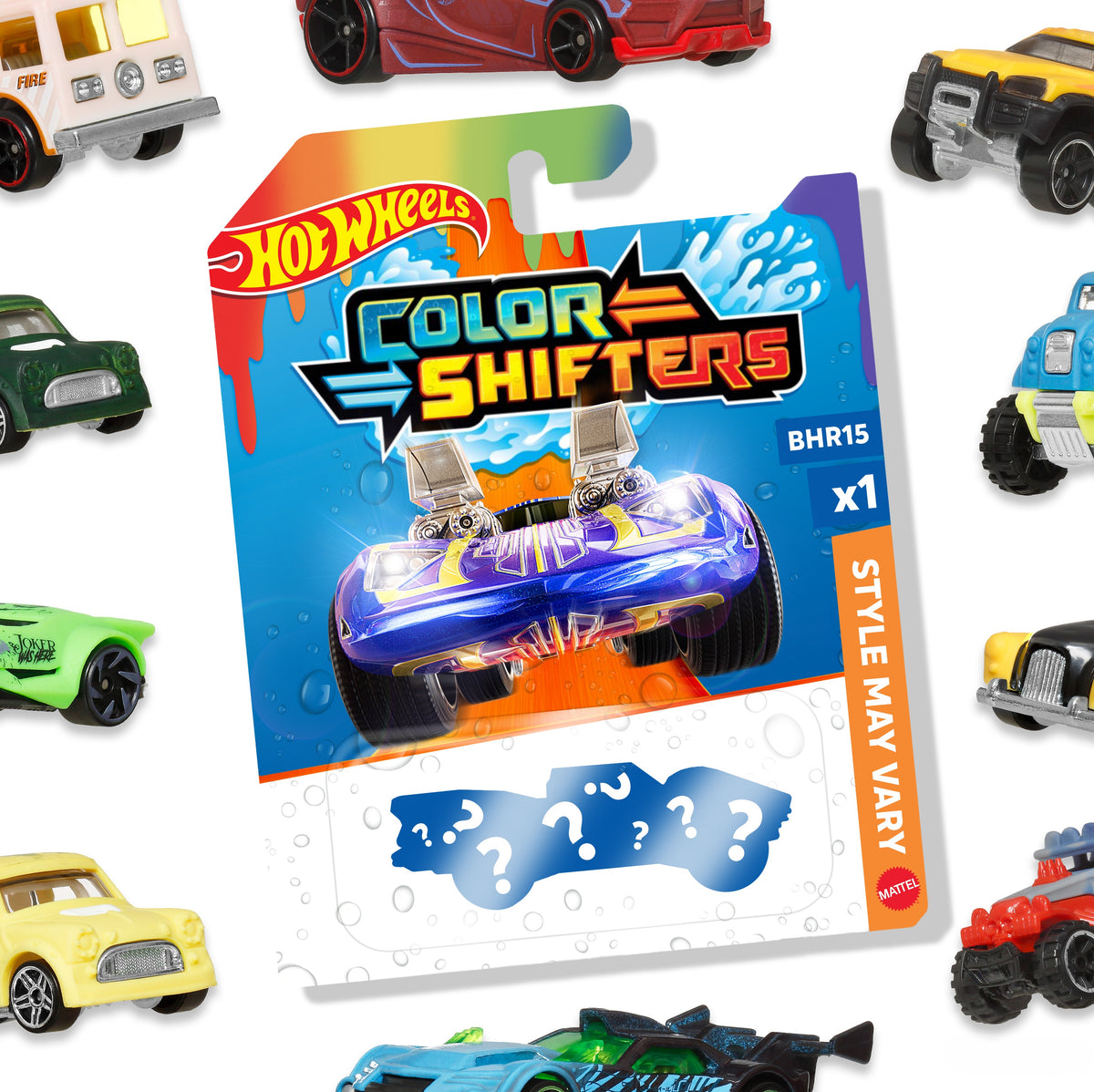 Hot Wheels Renk Değiştiren Arabalar - 1:64 Ölçekli, Suda Renk Değiştiren Oyuncak Arabalar - BHR15