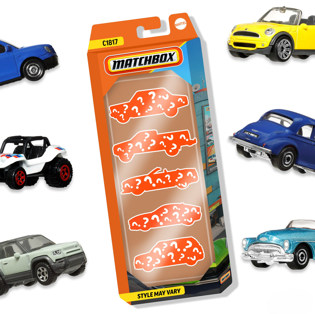 Matchbox 5'li Araba Seti, 1:64 Ölçek, 3 Yaş ve Üzeri Çocuklar İçin C1817